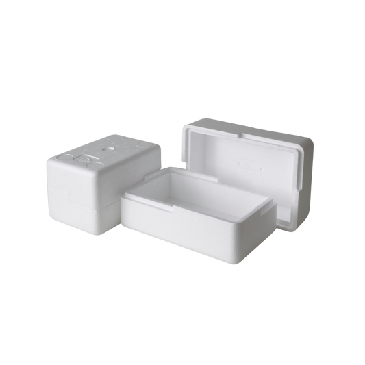 Polystyrene boxes Samples Pack – 2 Sizes