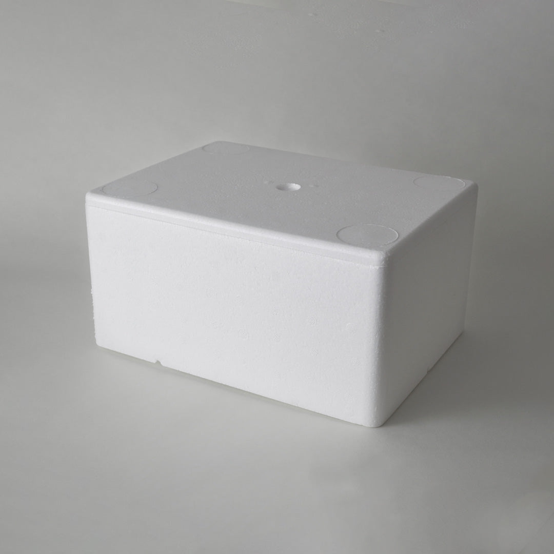 Polystrine Box Large Polystyrene box WITH FILLING, 3 kg Capacity – Poly Boxes