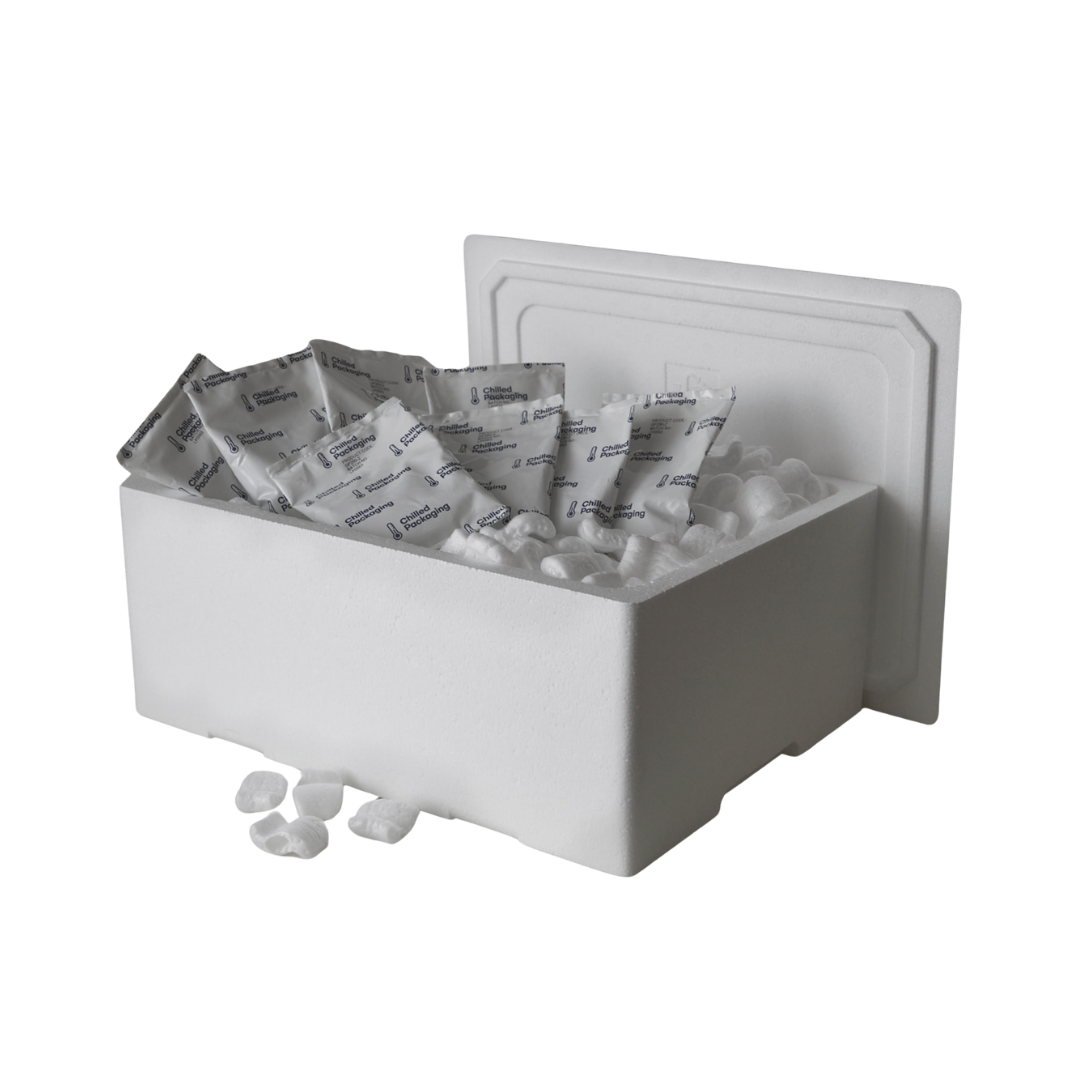 XL Polystyrene box WITH FILLING, 5 kg Capacity – Poly Boxes