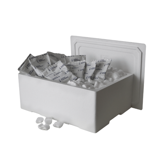 XL Polystyrene box WITH FILLING, 5 kg Capacity