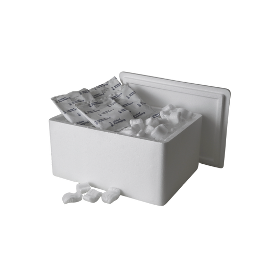 Medium Polystyrene box WITH FILLING, 1.5 kg Capacity