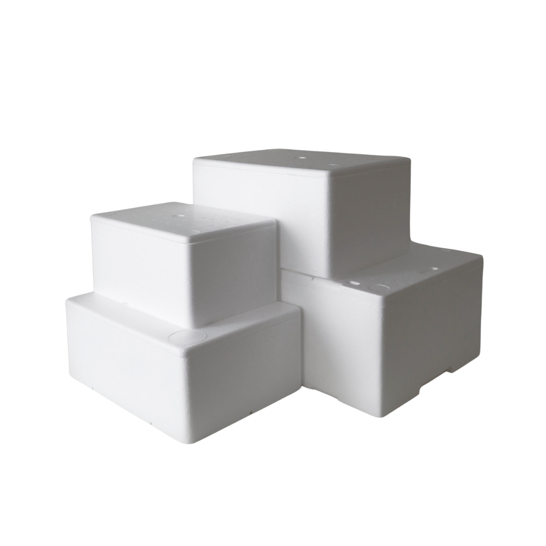 Polystyrene boxes Samples Pack – 4 Sizes