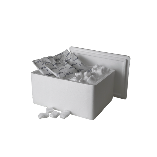 Medium Polystyrene box WITH FILLING, 1.5 kg Capacity