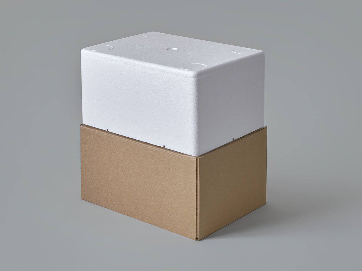 Large Polystyrene Box, 3 kg - PLUS (with cardboard outer)