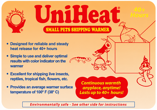Shipping Warmers Heat Packs UniHeat up to 40 hrs